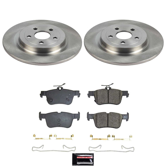 OE Stock Replacement Low-Dust Ceramic Brake Pad and Rotor Kit