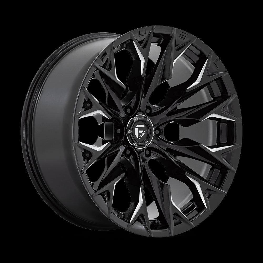 22X10 Fuel D803 FLAME Gloss Black Milled 6X139.7 ET-18 wheel/rim - 0