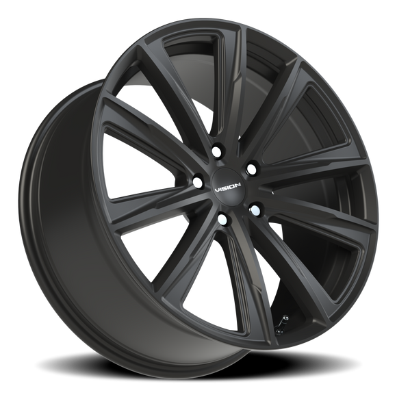 20x9 Vision 471 Splinter Satin Black Wheel 5x120 ET35 CB74.1
