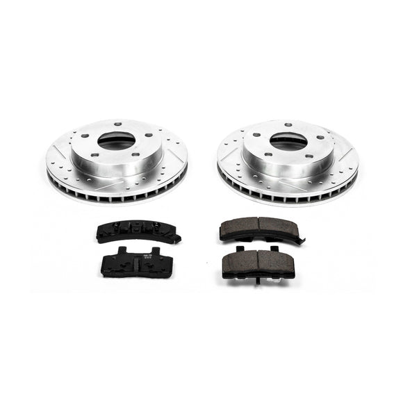 PowerStop Z23 Daily Driver Carbon-Fiber Ceramic Brake Pad and Drilled & Slotted