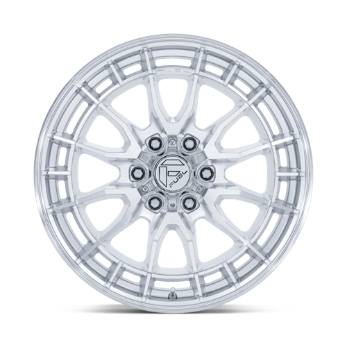 17x9 Fuel Off-Road FC888 Revolt Hyper Silver Machined Face 6x139.7 ET-12 Wheel