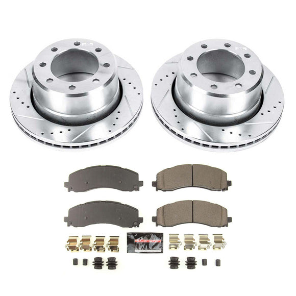 PowerStop Z23 Daily Driver Carbon-Fiber Ceramic Brake Pad and Drilled & Slotted