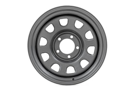 Rough Country Steel Wheel Gray 17x9 5x5 5x127 ET12 Wheel Rim