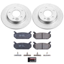 PowerStop Genuine Geomet Coated Rotor and Low-Dust Ceramic Brake Pad Kit