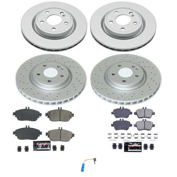 PowerStop Z23 Daily Driver Premium Carbon-Fiber Ceramic Brake Pad and Fully Coat