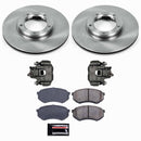 PowerStop OE Stock Replacement Low-Dust Ceramic Brake Pad, Rotor and Caliper Kit