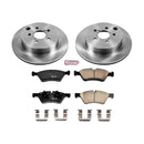 PowerStop OE Stock Replacement Low-Dust Ceramic Brake Pad and Rotor Kit