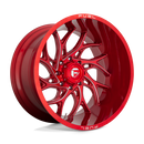 22x8.25 Fuel Off-Road D742 Runner Candy Red and Milled 8x210 ET105 CB154.3 Wheel