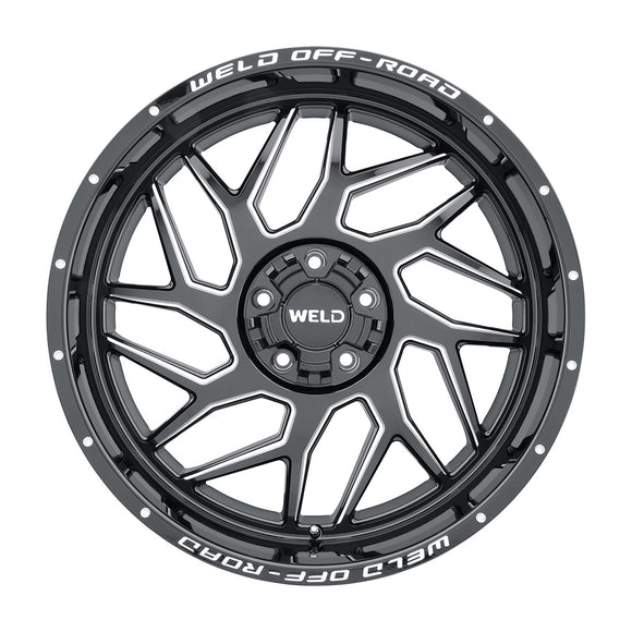 22x10 WELD Off-Road Fulcrum Black Milled 5x139.7 5x150 ET-18 CB110.2 Wheel Rim