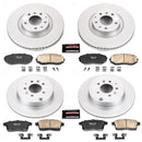 PowerStop Genuine Geomet Coated Rotor and Low-Dust Ceramic Brake Pad Kit