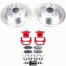 PowerStop Z23 Daily Driver Carbon-Fiber Ceramic Pads Drilled & Slotted Rotor & C
