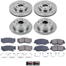 PowerStop OE Stock Replacement Low-Dust Ceramic Brake Pad and Rotor Kit