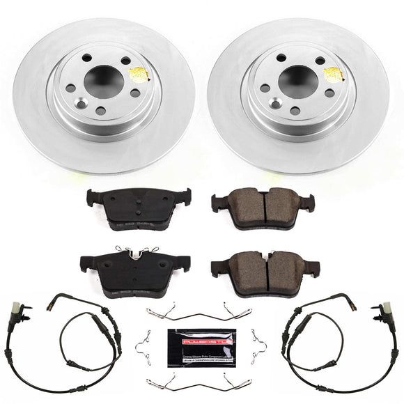 PowerStop Genuine Geomet Coated Rotor and Carbon-Fiber Ceramic Brake Pad Kit