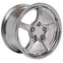18" Replica Wheel CV05 Fits Chevrolet Corvette - C5 Rim 18x9.5 Deep Dish Chrome