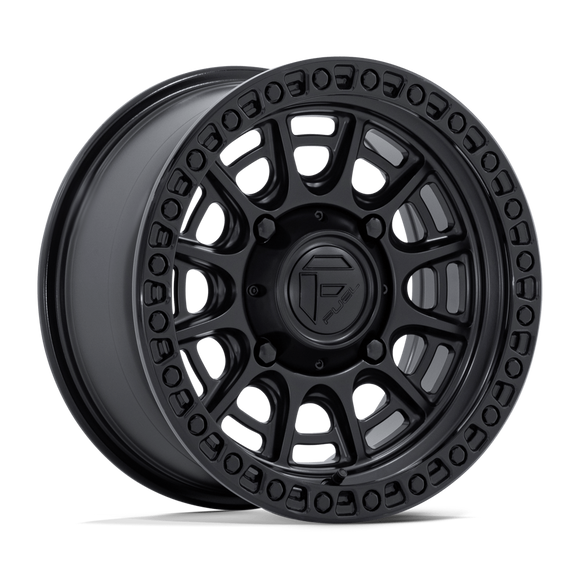 15x7 Fuel Off-Road FV832 Cycle UTV Matte Black Gloss Black Lip 4x110 ET10 Wheel