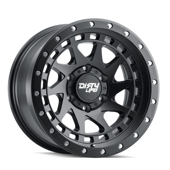 17x9 Dirty Life Enigma Pro Matte Black 5x127 ET-12 CB71.5 Wheel Rim