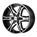 20x8.5 American Racing Mainline Black Wheel/Rim 6x139.7 20-8.5 6-139.7-3