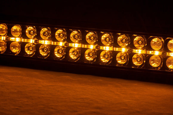 Rough Country Black Series LED Light 20"Dual Row For Amber DRL