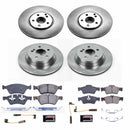 PowerStop OE Stock Replacement Low-Dust Ceramic Brake Pad and Rotor Kit