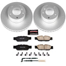 PowerStop Genuine Geomet Coated Rotor and Carbon-Fiber Ceramic Brake Pad Kit
