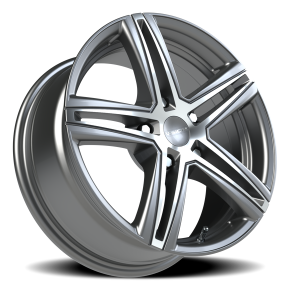 16X7 Vision 640 Nitrous Gunmetal Machined Face Wheel 5x114.3 5x4.5 ET40 CB73.1