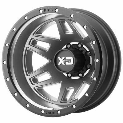 20X8.25 KMC XD Machete Dually Matte Gray Wheel/Rim 8x165.1 8-165.1 ET97