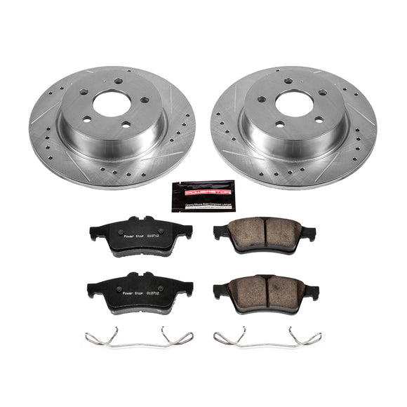 PowerStop Z23 Daily Driver Carbon-Fiber Ceramic Brake Pad and Drilled & Slotted