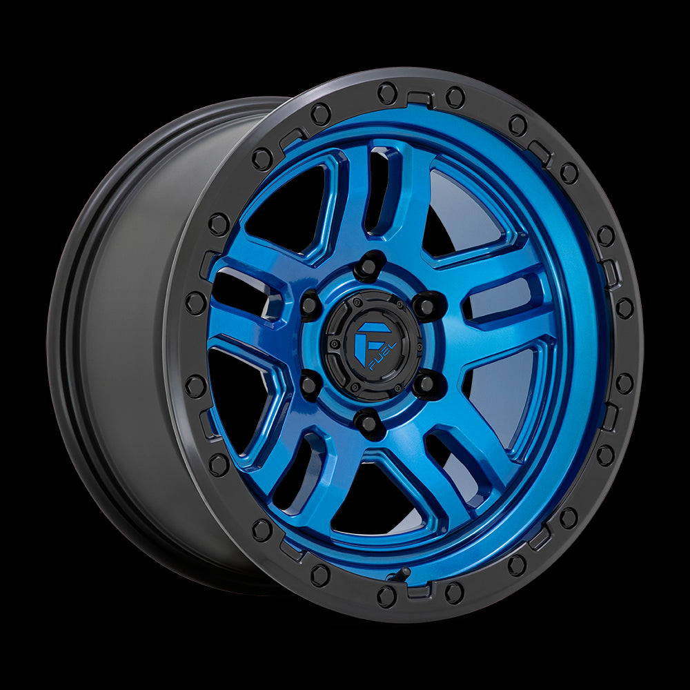 17X9 Fuel D790 AMMO Blue With Black Lip 5X127 ET-12 wheel/rim