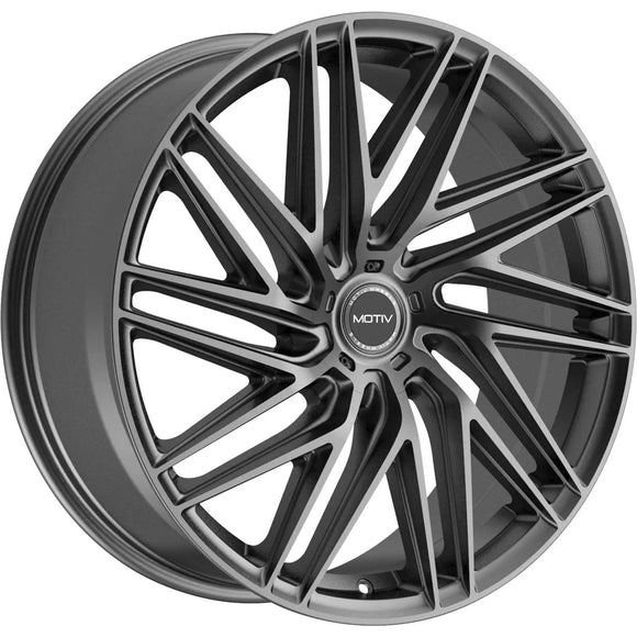 18x8 Motiv 429G Gloss Graphite 5x114.3 5x120 5x4.5 ET40 Wheel Rim