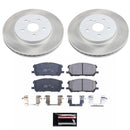 PowerStop Semi-Coated Rotor and Low-Dust Ceramic Brake Pad Kit