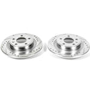 PowerStop Evolution Drilled Slotted Rotors Pair Rear For Chevrolet Volt