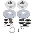 Genuine Geomet Coated Rotor and Carbon-Fiber Ceramic Brake Pad Kit