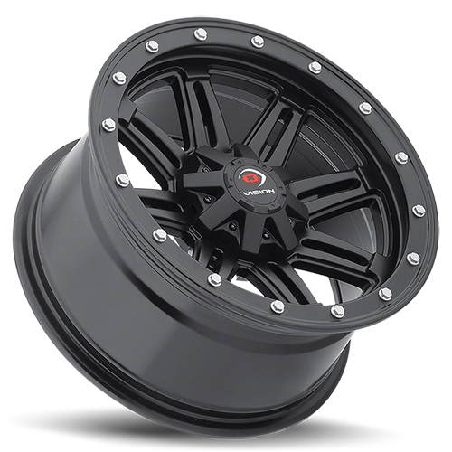 12x7 Vision 550 Five Fifty Matte Black 4x136 ET2.5 Wheel Rim