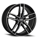 17X7.5 Enkei SS05 Black Mach Wheel/Rim 5x100 ET45 17-7.5 5-100 Each