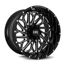 20x10 Hardrock BlackTop Xposed Gloss Black Milled 5x127 ET-19 wheel/rim-2