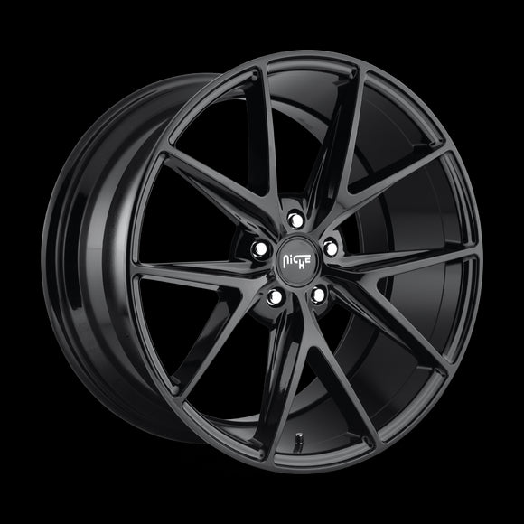 20x9 Niche Misano Gloss Black Wheel/Rim 5x114.3 5-114.3 20-9