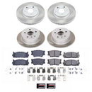 PowerStop Semi-Coated Rotor and Low-Dust Ceramic Brake Pad Kit