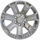 20" Replica Wheel CV93 Fits Chevrolet Silverado Rim 20x8.5 Chrome Wheel
