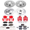 PowerStop Z23 Daily Driver Carbon-Fiber Ceramic Pads Drilled & Slotted Rotor & C