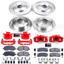 PowerStop Z23 Daily Driver Carbon-Fiber Ceramic Pads Drilled & Slotted Rotor & C