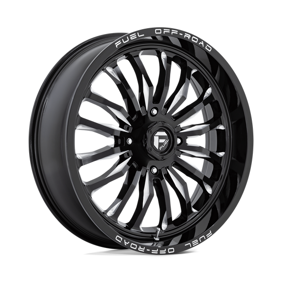 22x7 Fuel Off-Road D821 Arc UTV Gloss Black Milled 4x156 ET13 CB132 Wheel Rim