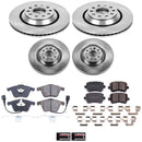 PowerStop OE Stock Replacement Low-Dust Ceramic Brake Pad and Rotor Kit