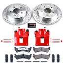 PowerStop Z23 Daily Driver Carbon-Fiber Ceramic Pads Drilled & Slotted Rotor & C