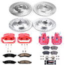 PowerStop Z23 Daily Driver Carbon-Fiber Ceramic Pads Drilled & Slotted Rotor & C