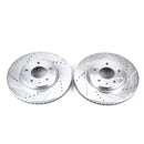 PowerStop Evolution Drilled Slotted Rotors Pair Front For Chevrolet Equinox