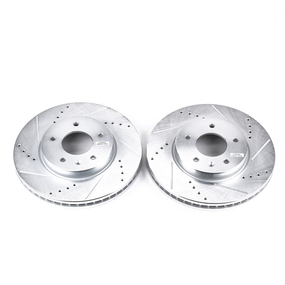PowerStop Evolution Drilled Slotted Rotors Pair Front For Chevrolet Equinox