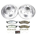 PowerStop Z36 Carbon-Fiber Ceramic Brake Pad with Drilled and Slotted Rotor Kit