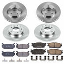 PowerStop OE Stock Replacement Low-Dust Ceramic Brake Pad and Rotor Kit