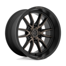 18x9 Fuel Off-Road D762 Clash Matte Black Double Dark Tint 6x139.7 ET-12 Wheel