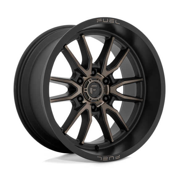 18x9 Fuel Off-Road D762 Clash Matte Black Double Dark Tint 6x139.7 ET-12 Wheel